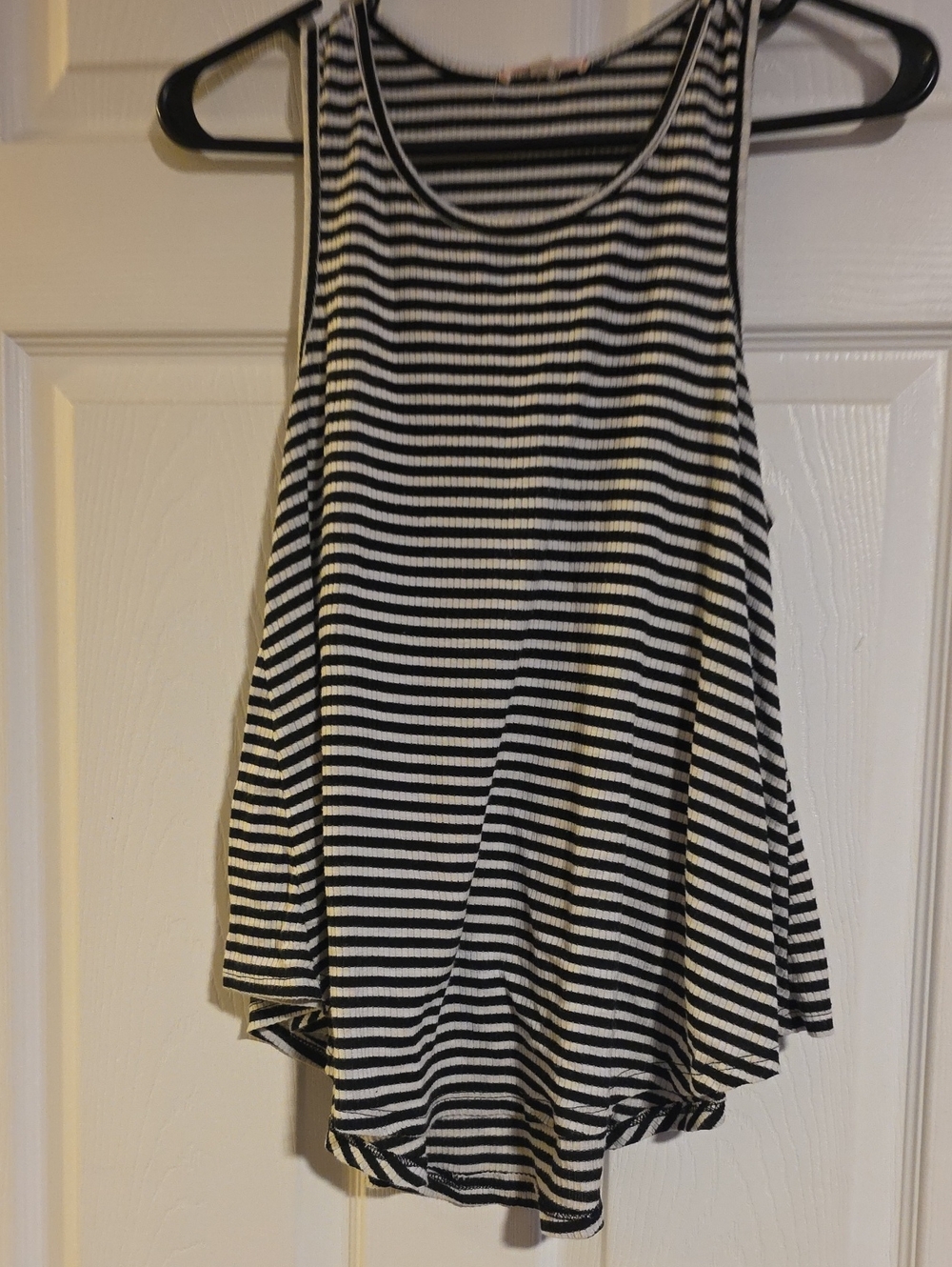 Love Culture Black and White Striped Tank
